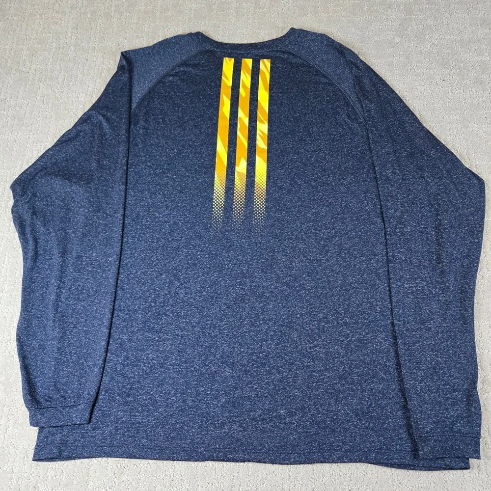 Adidas Michigan Power Long Sleeve ClimaLite Athletic Shirt 2XL Basketball Champs